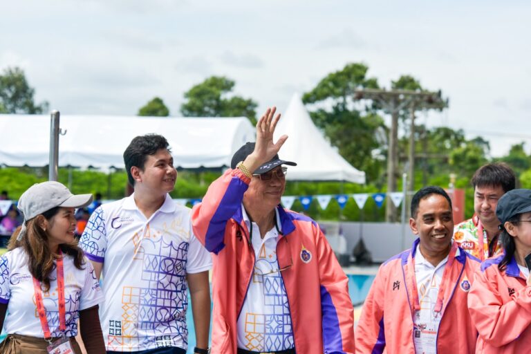 อธิการมวล.ลงพื้นที่เยี่ยมชมพร้อมให้กำลังใจนักกีฬา “ตุมปังเกมส์”