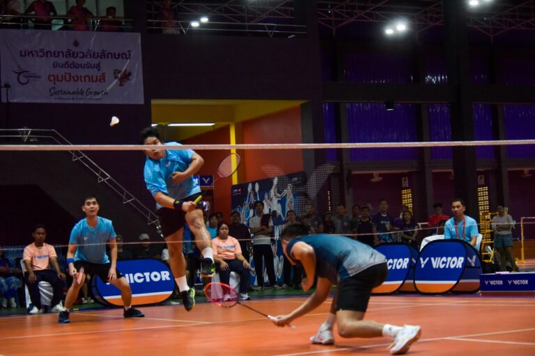 แบดมินตัน มจพ. ฟอร์มเฉียบ เฉือนชนะ ม.มหิดล แชมป์เก่า เพียง 2 คะแนน คว้าแชมป์ศึก “ตุมปังเกมส์”